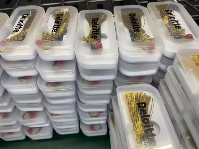 Batch of finished antique bronze USB drives